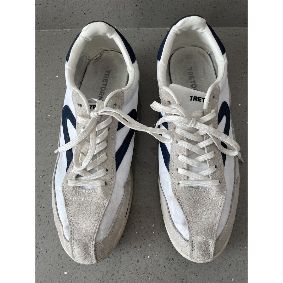 Tretorn - Rawlins - Size 10M - White/Cream Leather Casual/Athletic Mens