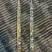 Vintage clear lucite silver fleck candlesticks