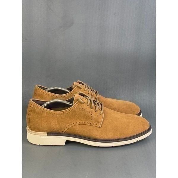 Coke Haan Goto Leather Plain Toe Derby Oxford Shoes Mens size 10 new