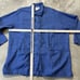 Flax Jacket Womens Sz 24/26 Blue Tunic Button Front Pockets Linen 3/4 Sleeve