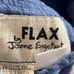 Flax Jacket Womens Sz 24/26 Blue Tunic Button Front Pockets Linen 3/4 Sleeve