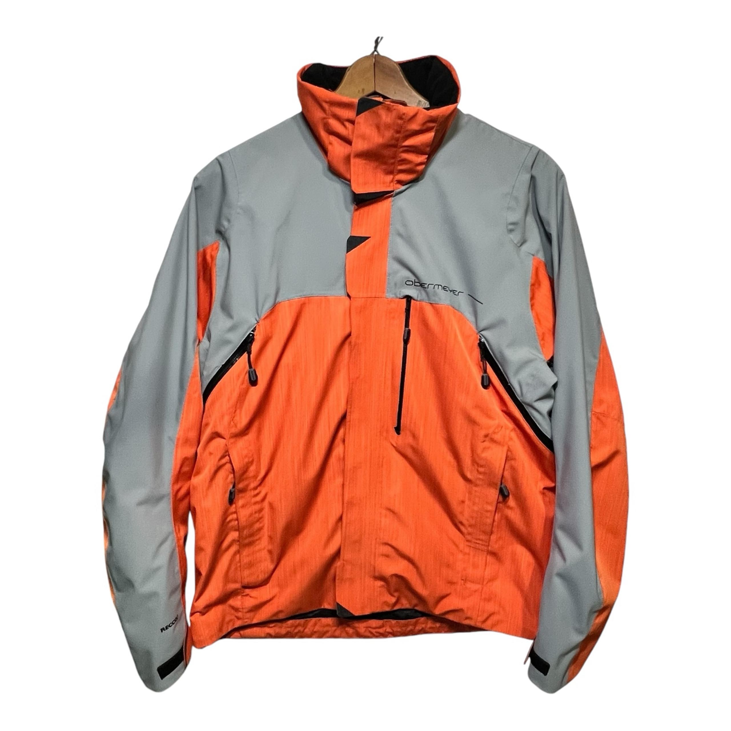 Obermeyer Kenai Insulated Men’s Medium Ski Jacket Gray Orange Cocona shell