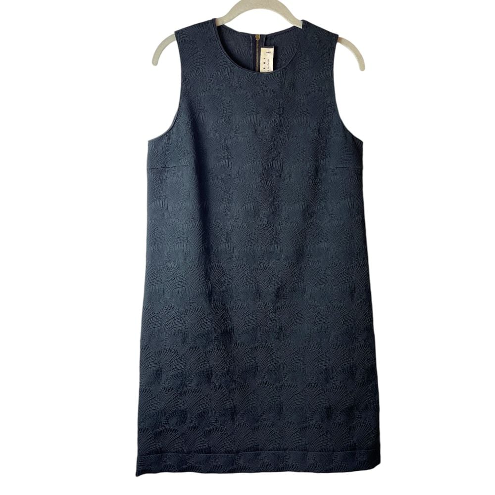 Marni Black Commessa Shift Midi Dress 42/6.