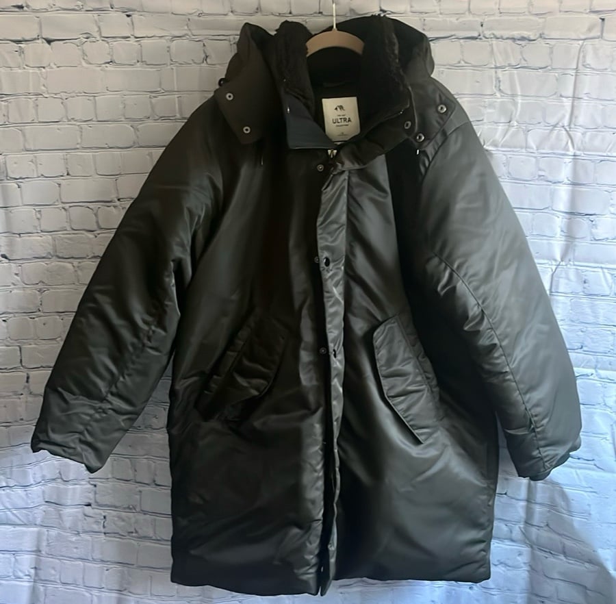Mens XL olive green Abercrombie & Fitch ultra Parker New With Tags