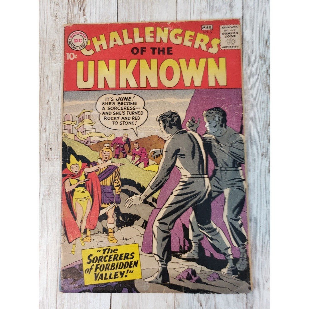 Challengers of the Unknown #6 DC Comics 1959 - VG / VG+? - Silver Age Kirby!!