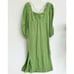 Anthropologie Maeve Low-Back Midi Dress Green