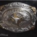 Andwest Unisex And West Framed Flower Corner Scallop Buckle Gold One Size