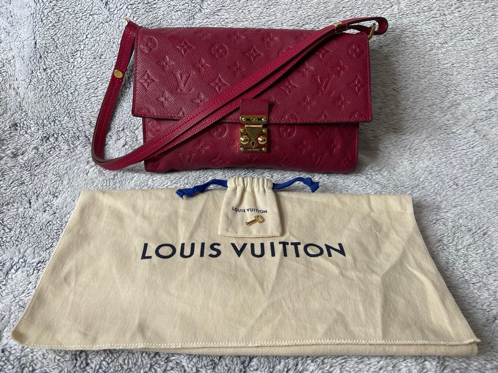 Louis Vuitton Fascinante Jaipur / Burgundy Monogram Empreinte 3-Way Bag