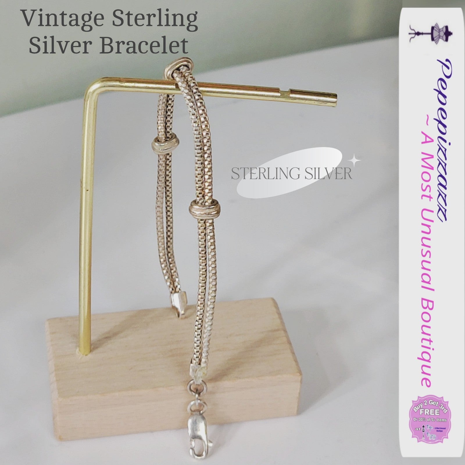 Sterling Silver double Bracelet