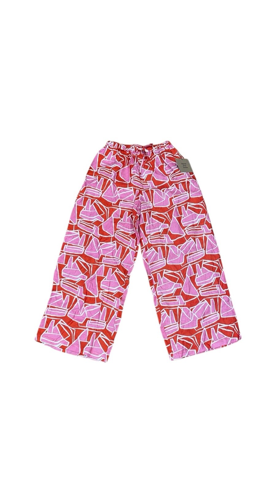 Stone fox red and pink linen pants