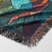 Three Eyed Goat Tapestry Woven Throw Blanket Witchy occult goth 37x52 art