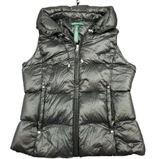Lauren Ralph Lauren Womens XS Vest Quilted Packable Water Repellent Down Black