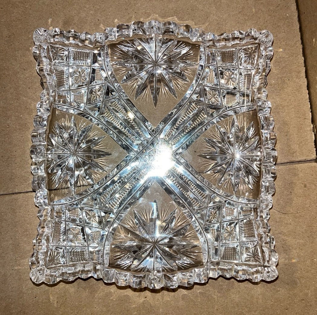 American Brilliant bowl/ plate 5.5” x 6”