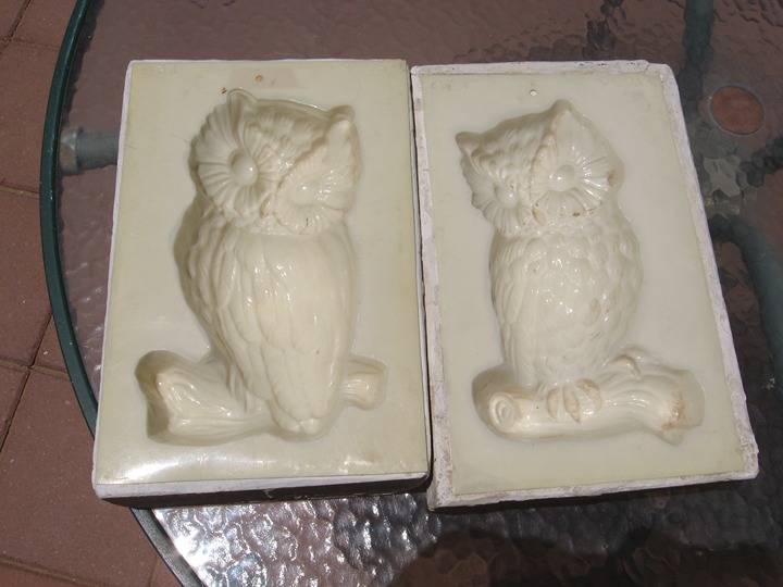 (2) Ceramic Slip Casting Mold Of Large Owl