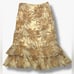 Dana Buchman Petite 100% Silk Floral Tropical Palm Leaf Layered Skirt size 6 P
