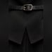 NWOT. Zara Black Belted Mixed Strapless Pleated Jumpsuit. Size S.