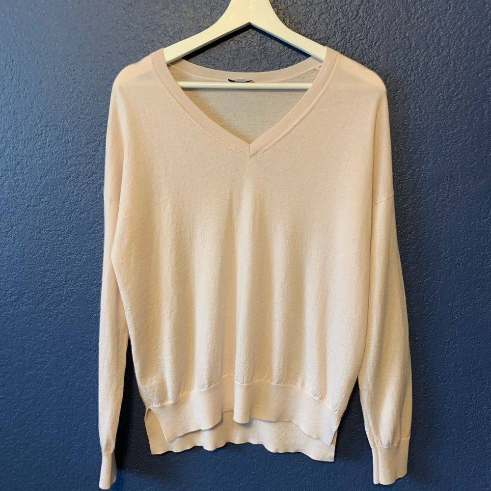 CLOSED 100% WOOL PALE PINK SWEATER