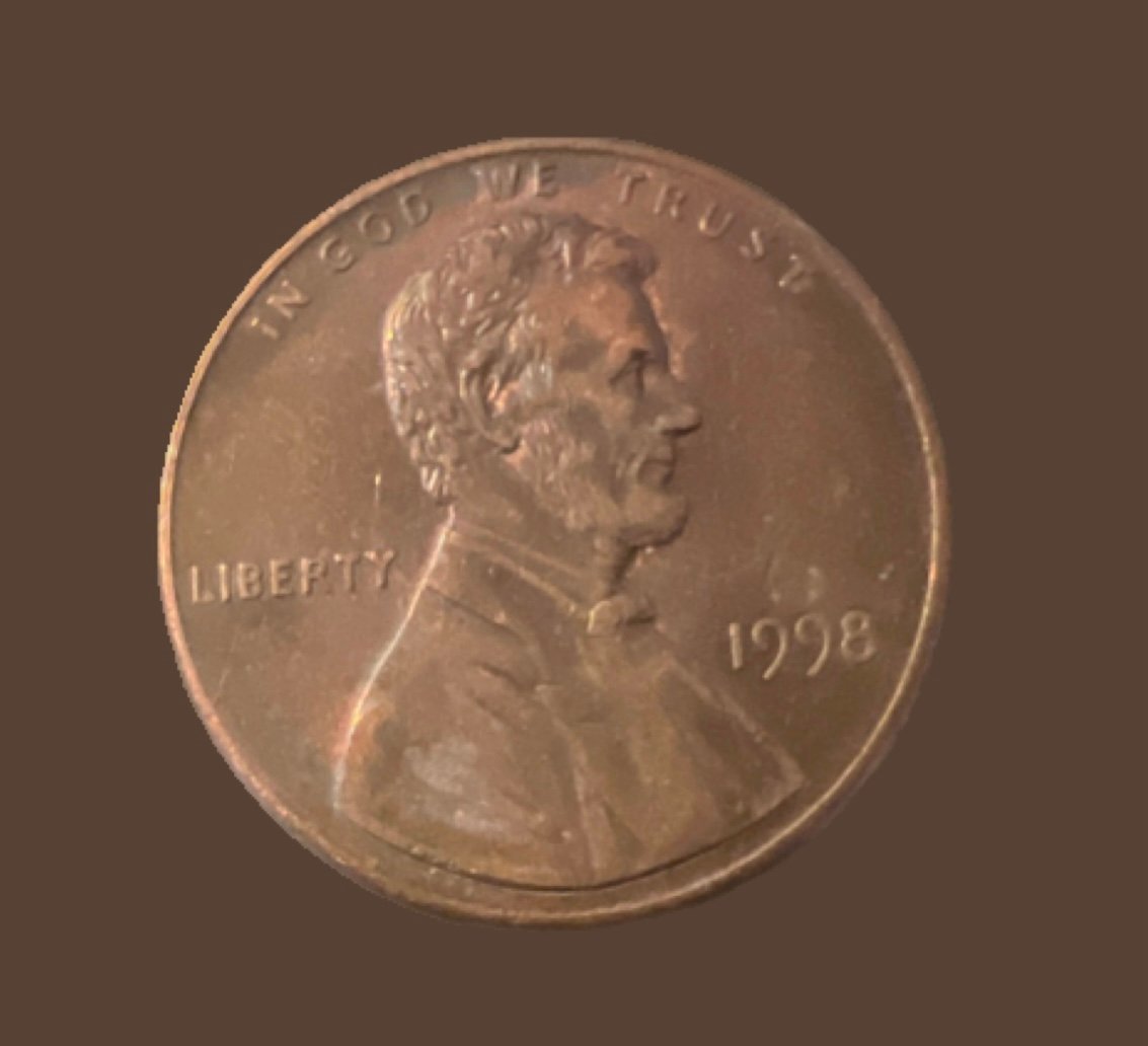 Penny USA Lincoln Memorial Cent 1998