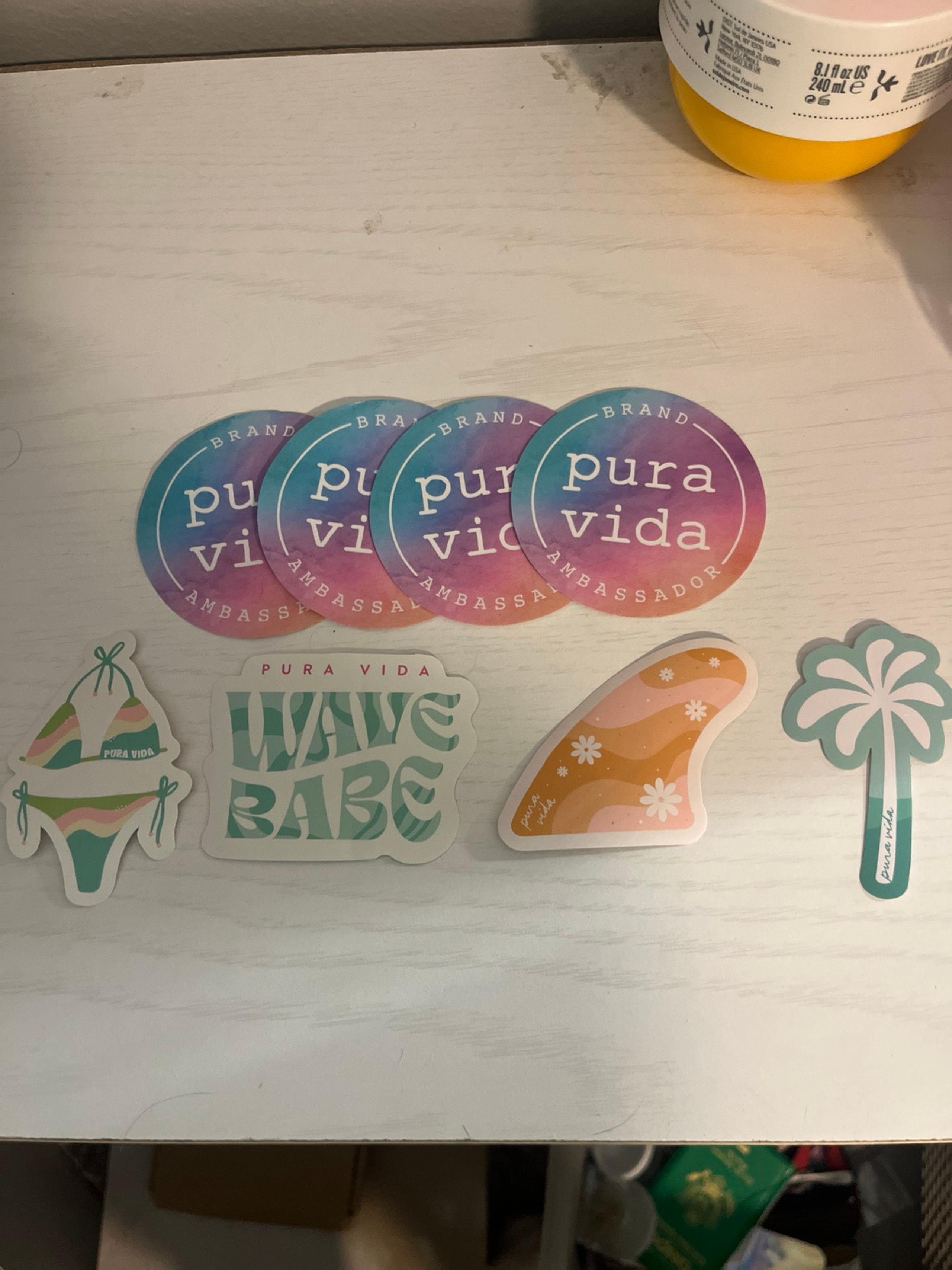 Puravida sticker pack