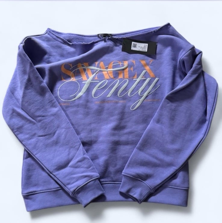 Savage X Fenty Purple Weekender Sweatshirt