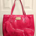 Kate spade hot pink patent Tote Bag purse handbag