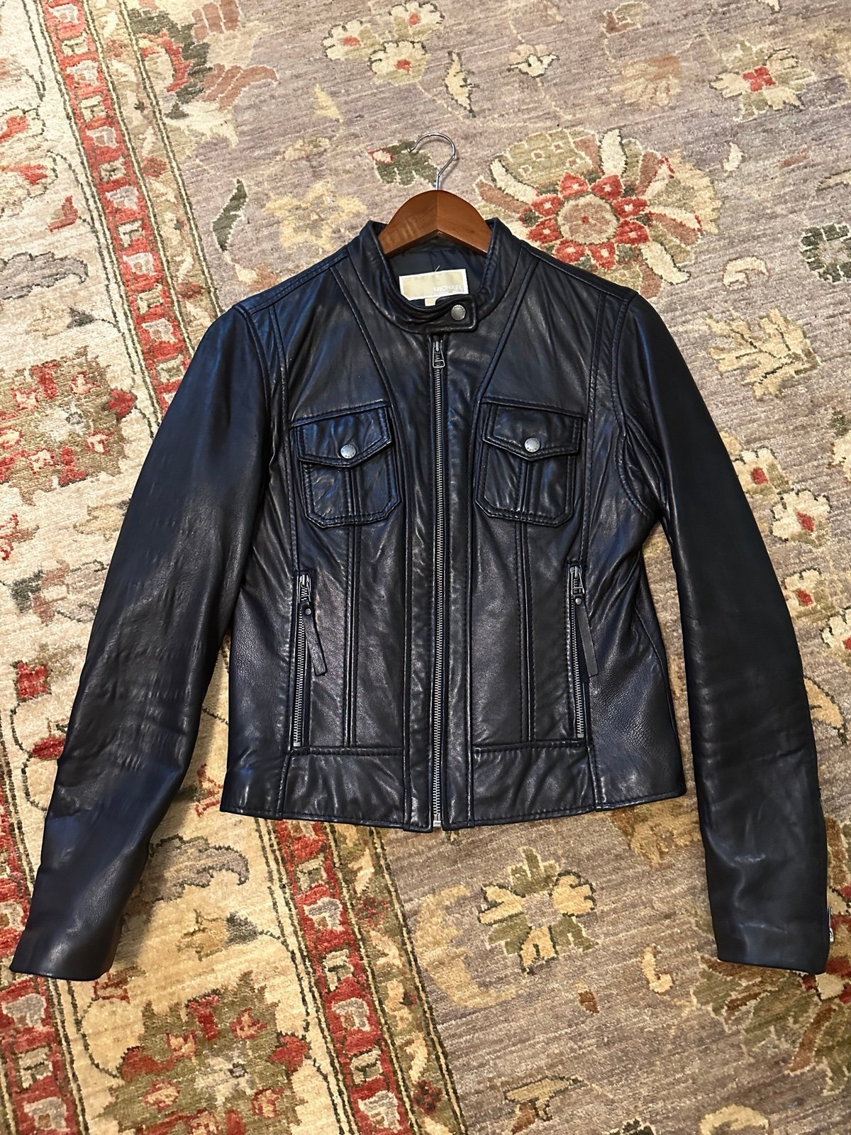 Last-Minute Gift Sale - Michael Kors Leather Jacket - Spectacular:£58[laWomen_4687634ma]