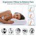 Memory Foam Pillows Neck Pillow for Pain Relief, Ergonomic Cervical Pillow Neck