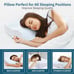 Memory Foam Pillows Neck Pillow for Pain Relief, Ergonomic Cervical Pillow Neck