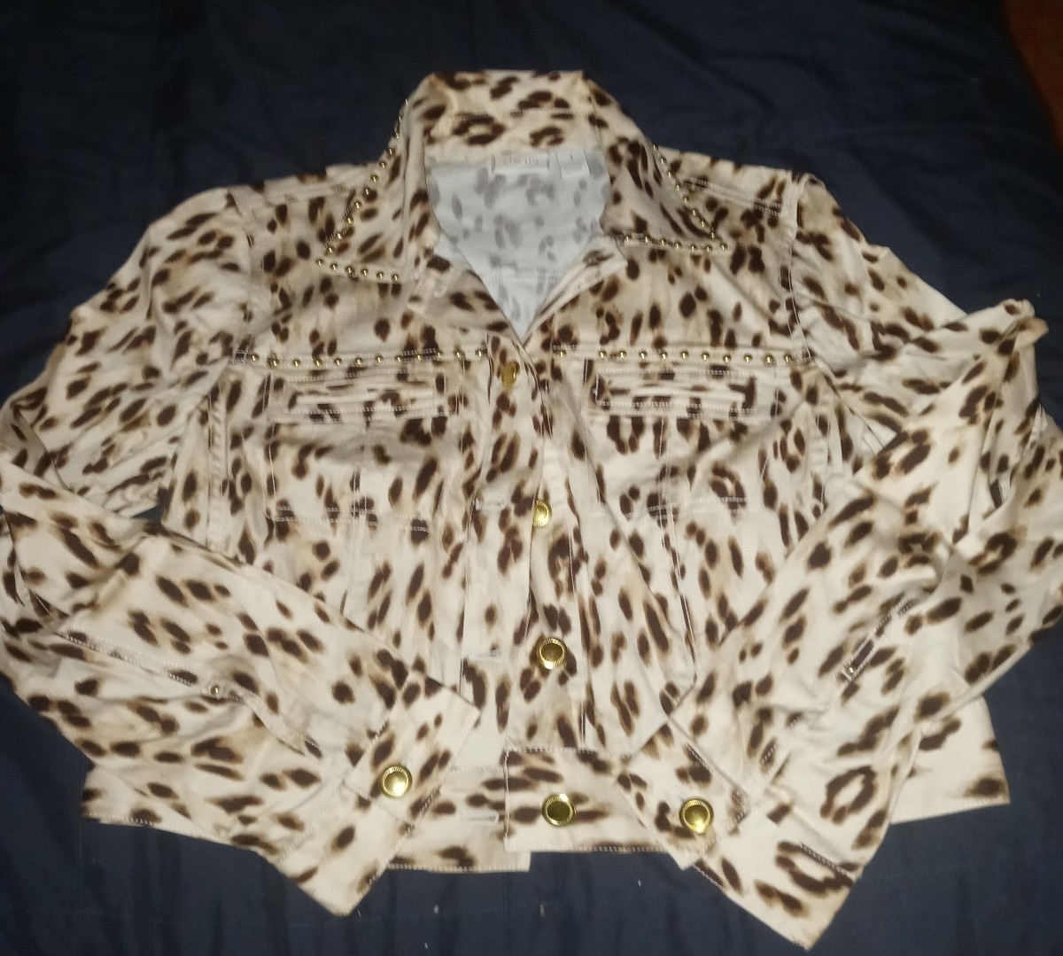chicos cheetah jacket