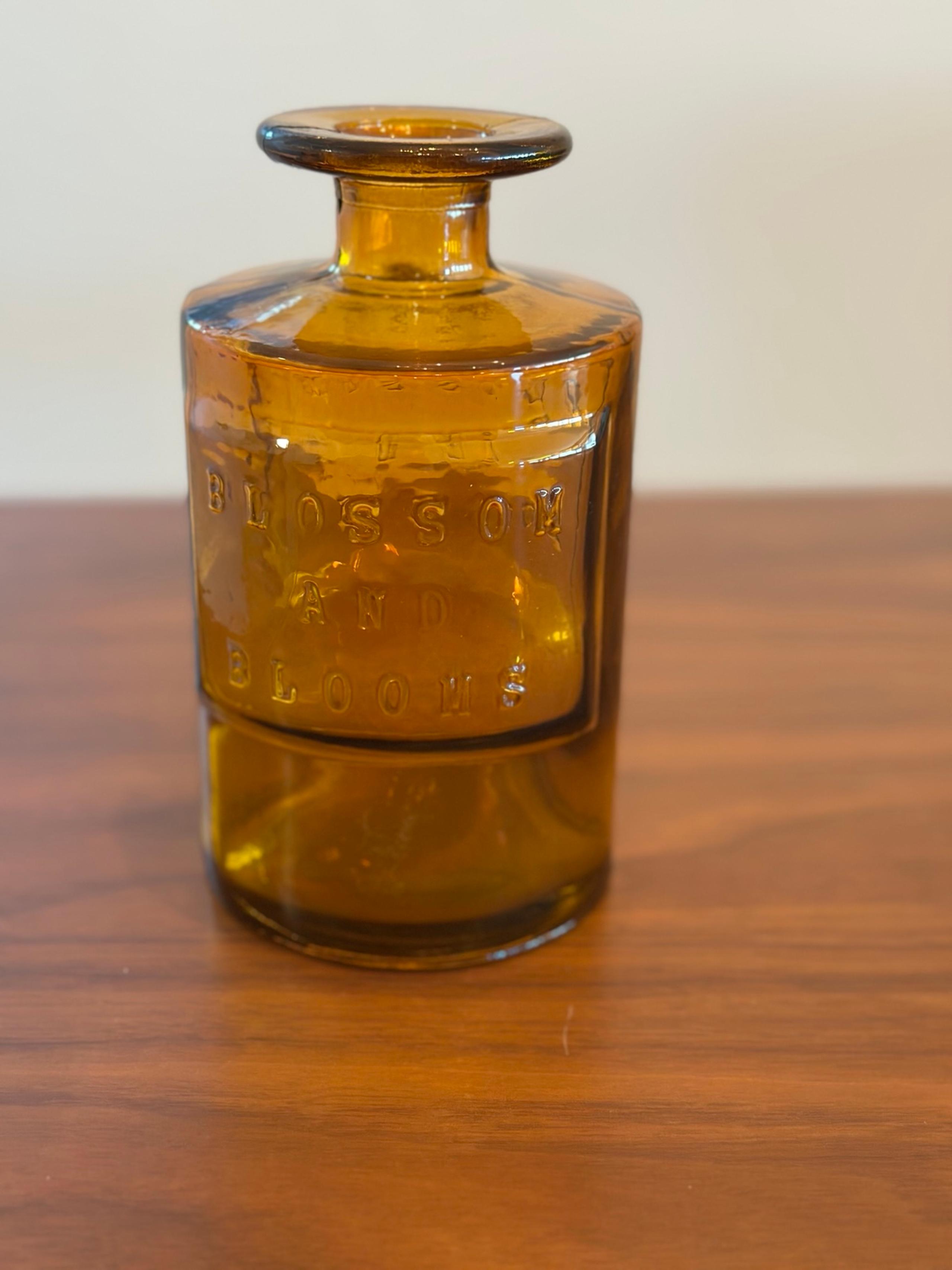 Anthropologie YELLOW Blossoms Blooms Valencia Recycled Glass Multi Purpose Vase