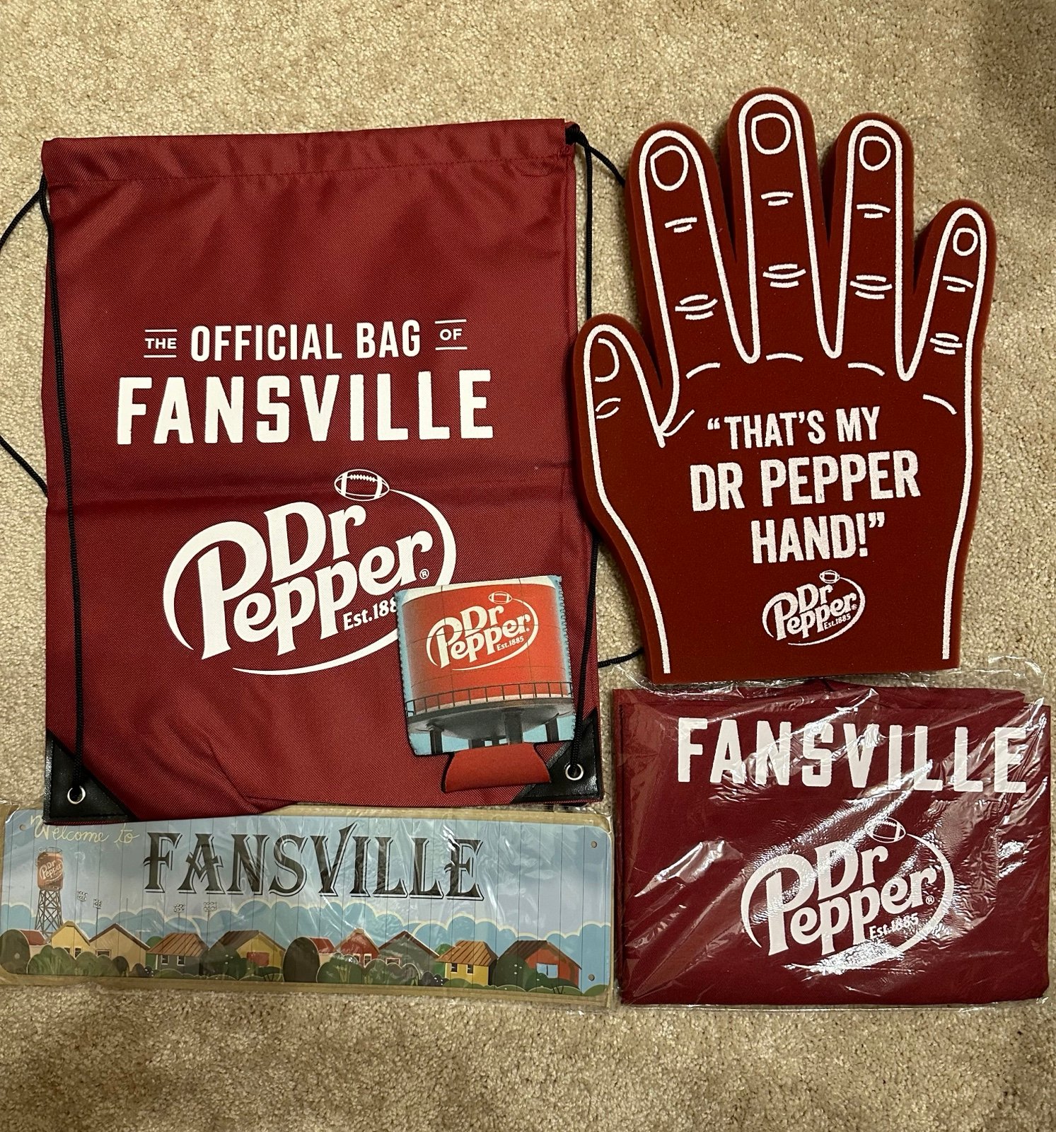 Dr Pepper Fansville tailgating pack
