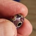 Authentic Trollbeads purple lavendar base red dot. Stamped LAA 925