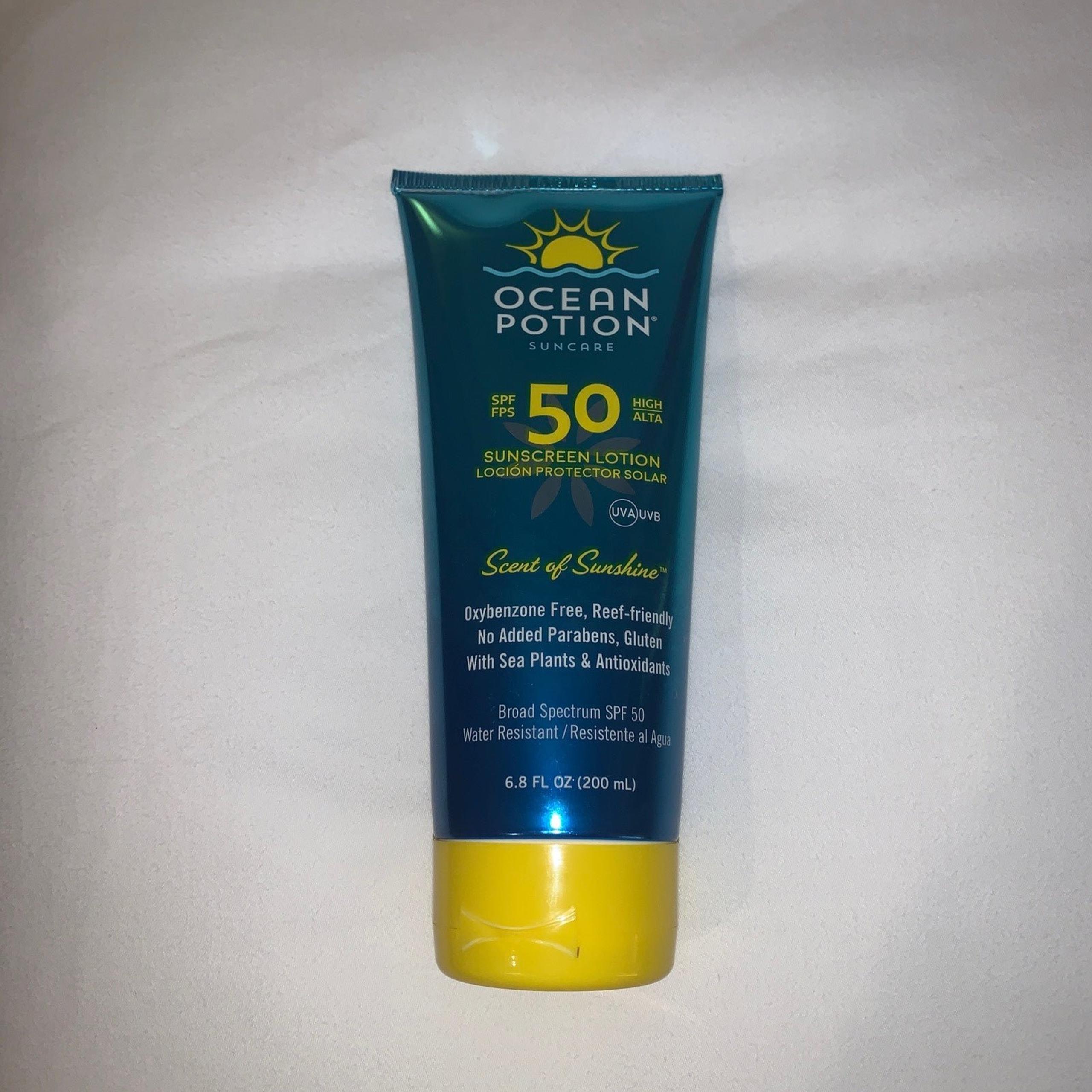 Ocean Potion Suncare Sport 50 Sunscreen Lotion "Scent of Sunshine" 6.8 fl oz