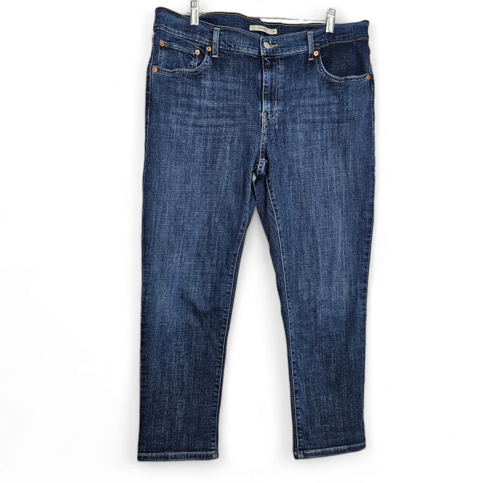 Levi's Women's Boyfriend Ankle Length Denim Blue Jeans Size 33
