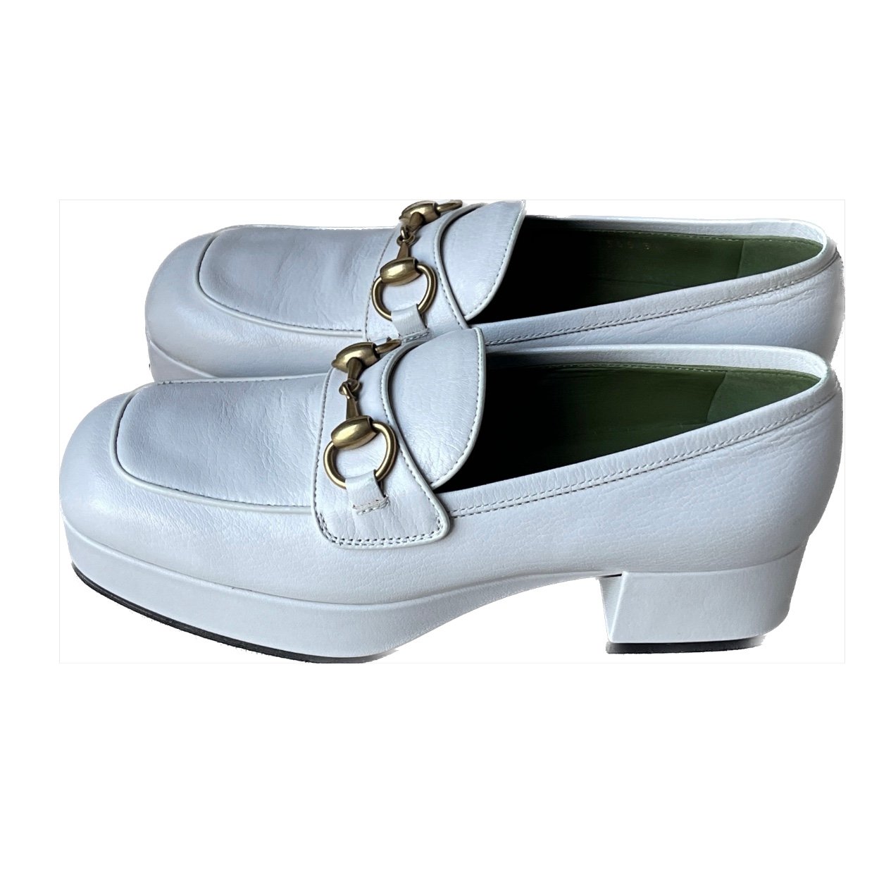 Gucci Houdan Platform Horsebit Loafers. Size 36