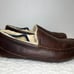 Authentic UGG Men’s Moccasin Brown Leather 5379 Ascot Slippers - USA Size 11