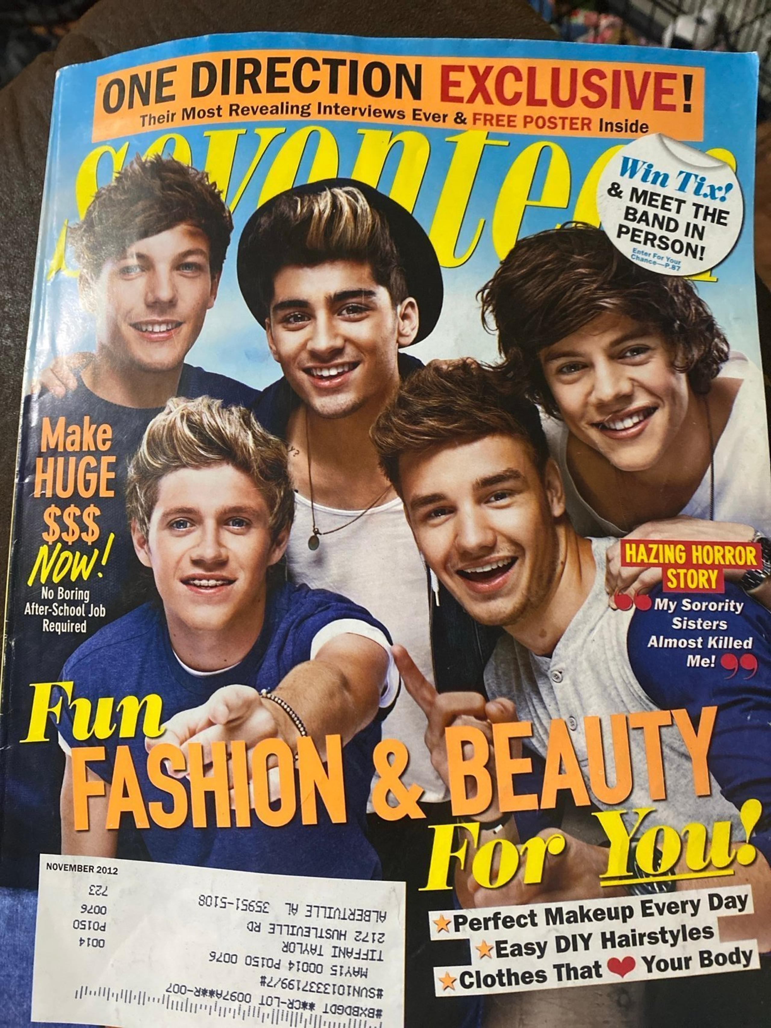 Seventeen One Direction Exclusive- book magazine 2012 November