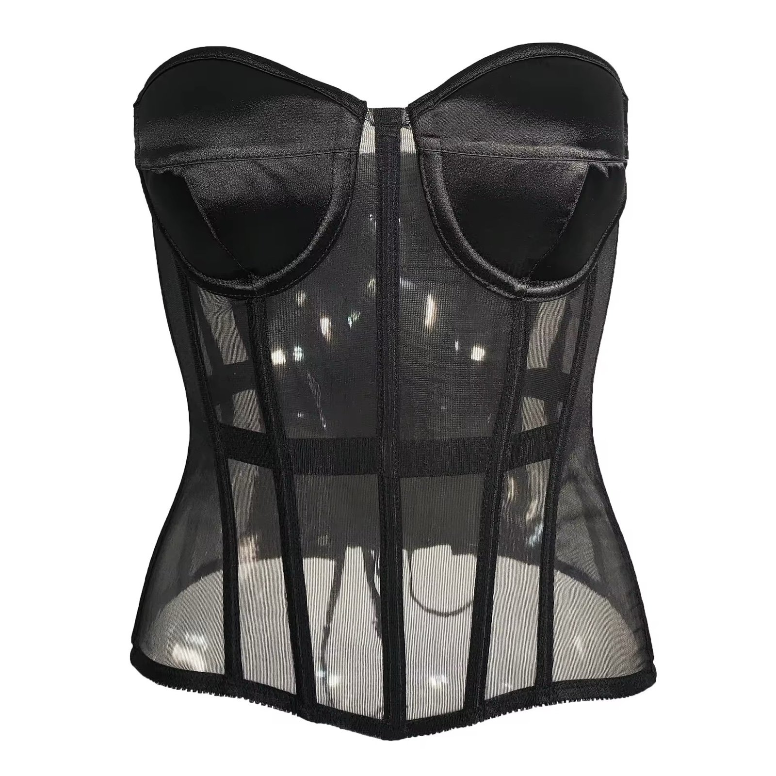 Women Dress Making Corset Bustiers in Black