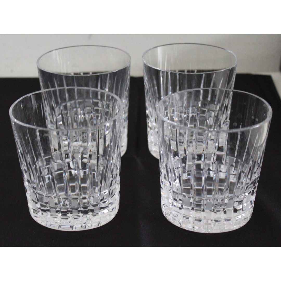 4 Baccarat France Harmonie Crystal BA2811298 Tumbler Clear Drinking Glass