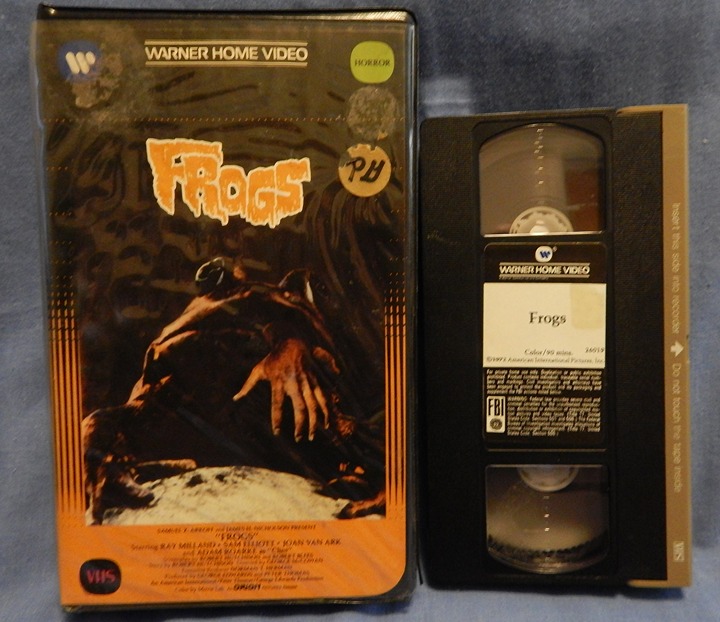 HTF Frogs Horror VHS OOP