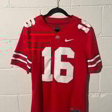 New Nike OSU Ohio State University Buckeyes JT Barrett IV #16 Swoosh Jersey S