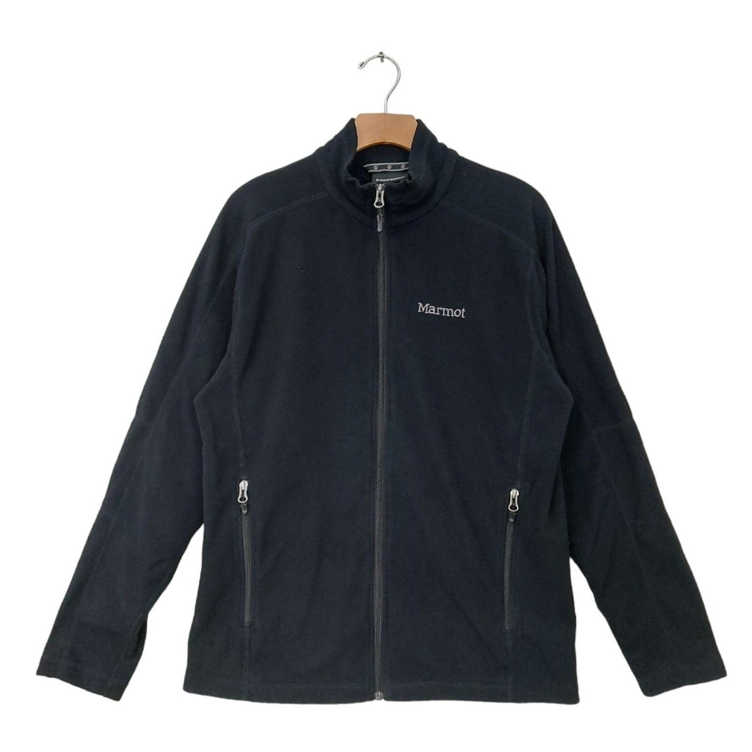 Marmot Fleece Jacket Womens Medium Black Full Zip Lightweight Hiking Outdoor