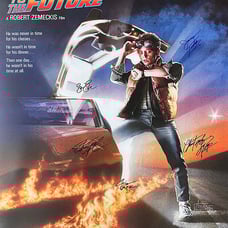 BACK TO THE FUTURE Signed Movie Poster