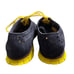 Cole Haan ZeroGrand Oxford Sneakers Blue Suede Yellow Laces 9.5 Michigan Shoes