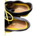 Cole Haan ZeroGrand Oxford Sneakers Blue Suede Yellow Laces 9.5 Michigan Shoes