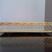 Vintage Tall Basket Weave Bead Vanity Mirror Tray Golden Metal