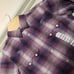 Women's Duluth Pearl Snap Flannel Fence Mender Shirt Size Small Purple Plaid