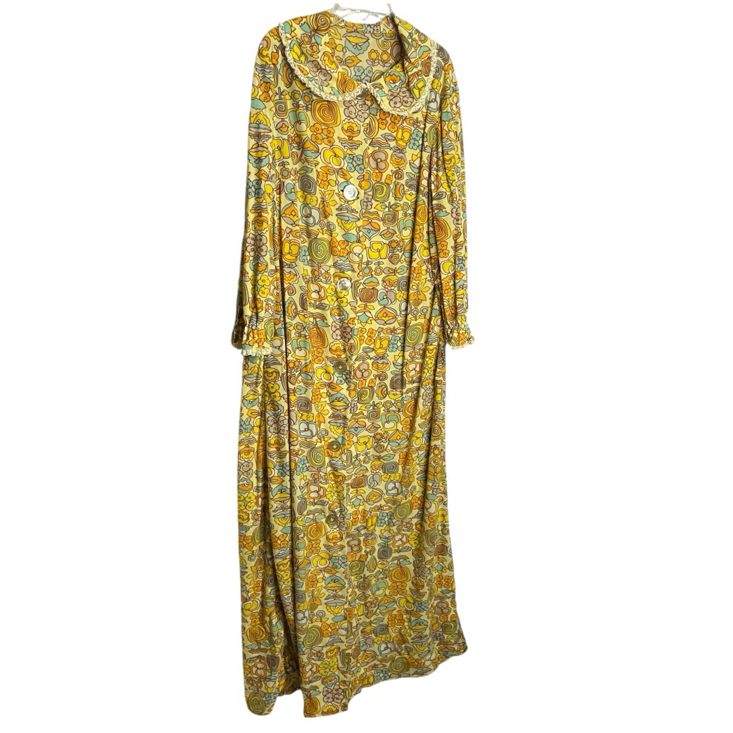 Vintage 60’s Psychedelic House Dress/ Robe