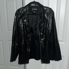 Highway Faux Leathet Snakeskin Jacket and Pants Size 16