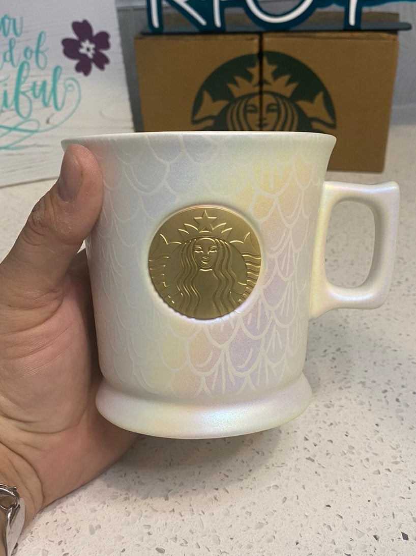 Starbucks 50th Anniversary Mermaid Scale Bronze Metal Mug, China